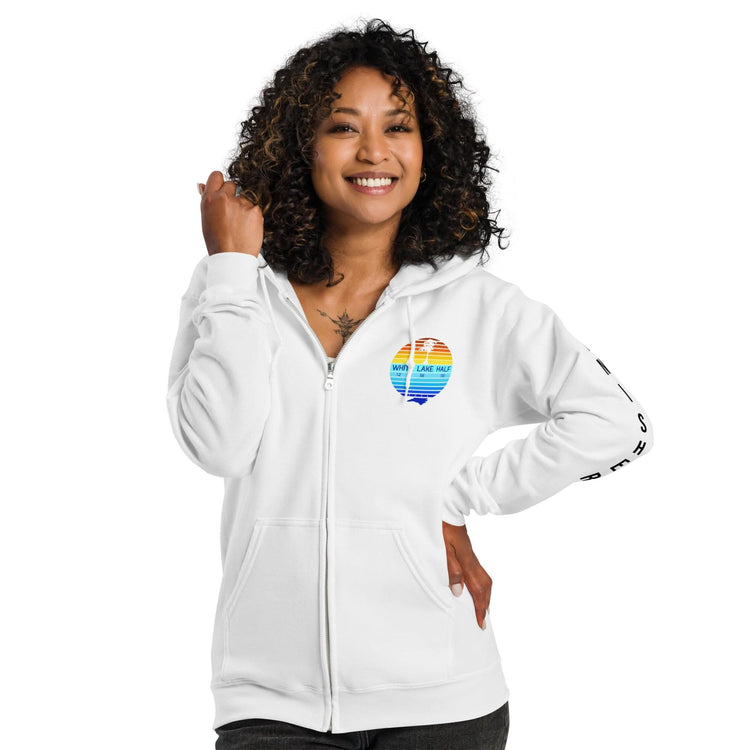 White Lake Half Heavy Blend Zip Up Finisher Hoodie