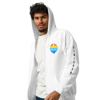 White Lake Half Heavy Blend Zip Up Finisher Hoodie