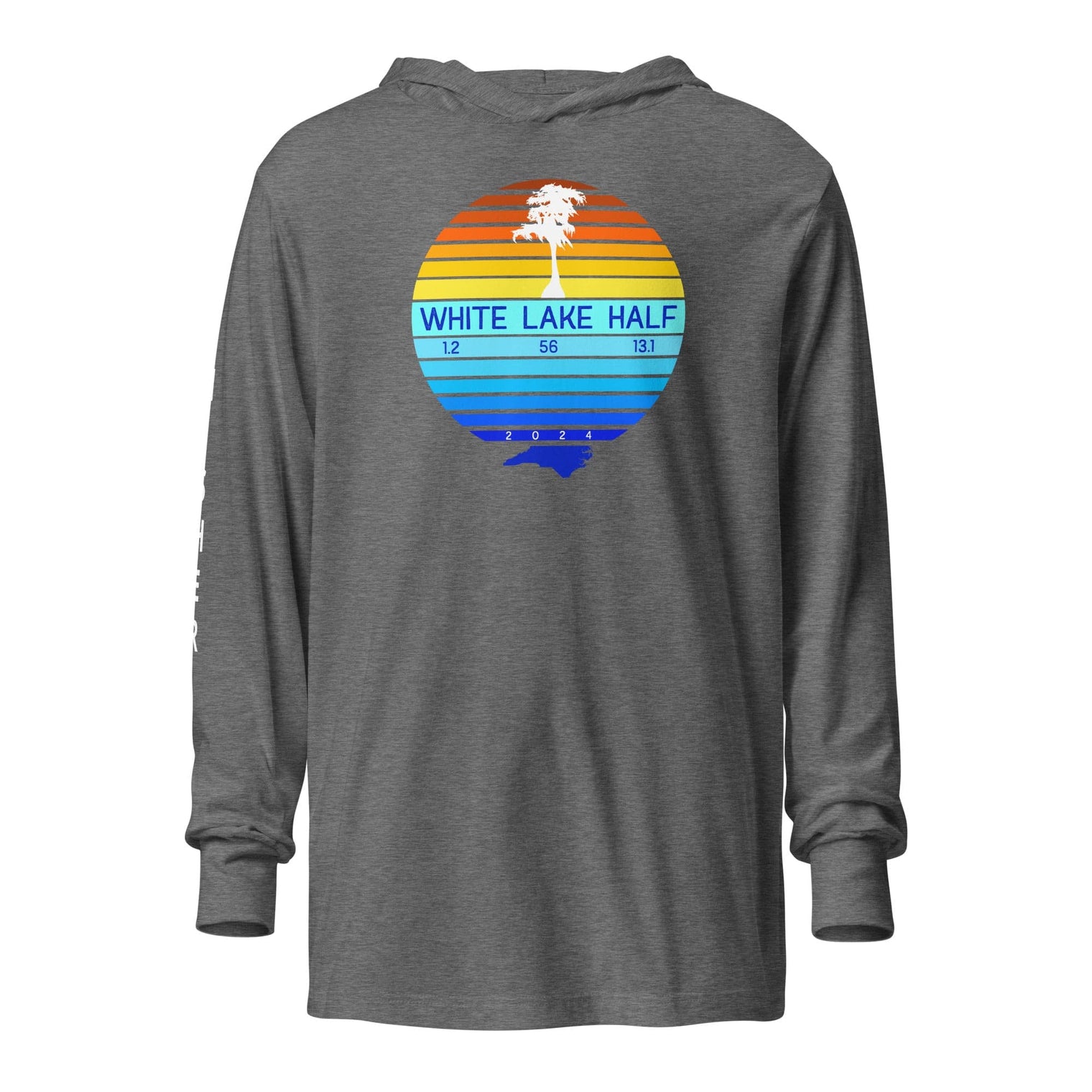 White Lake Half Long Sleeve Hooded Finisher Tee