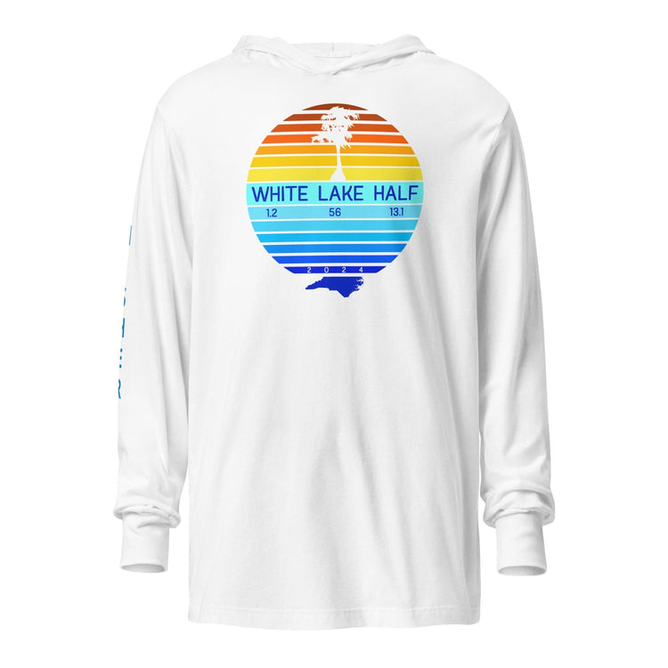 White Lake Half Long Sleeve Hooded Finisher Tee