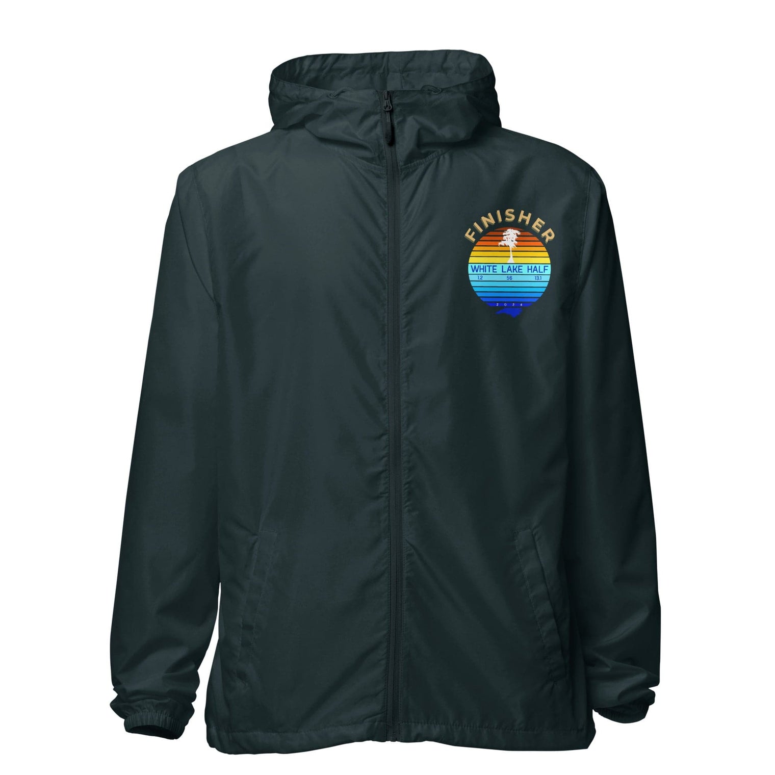 White Lake Half Lightweight Zip Up Finisher Windbreaker