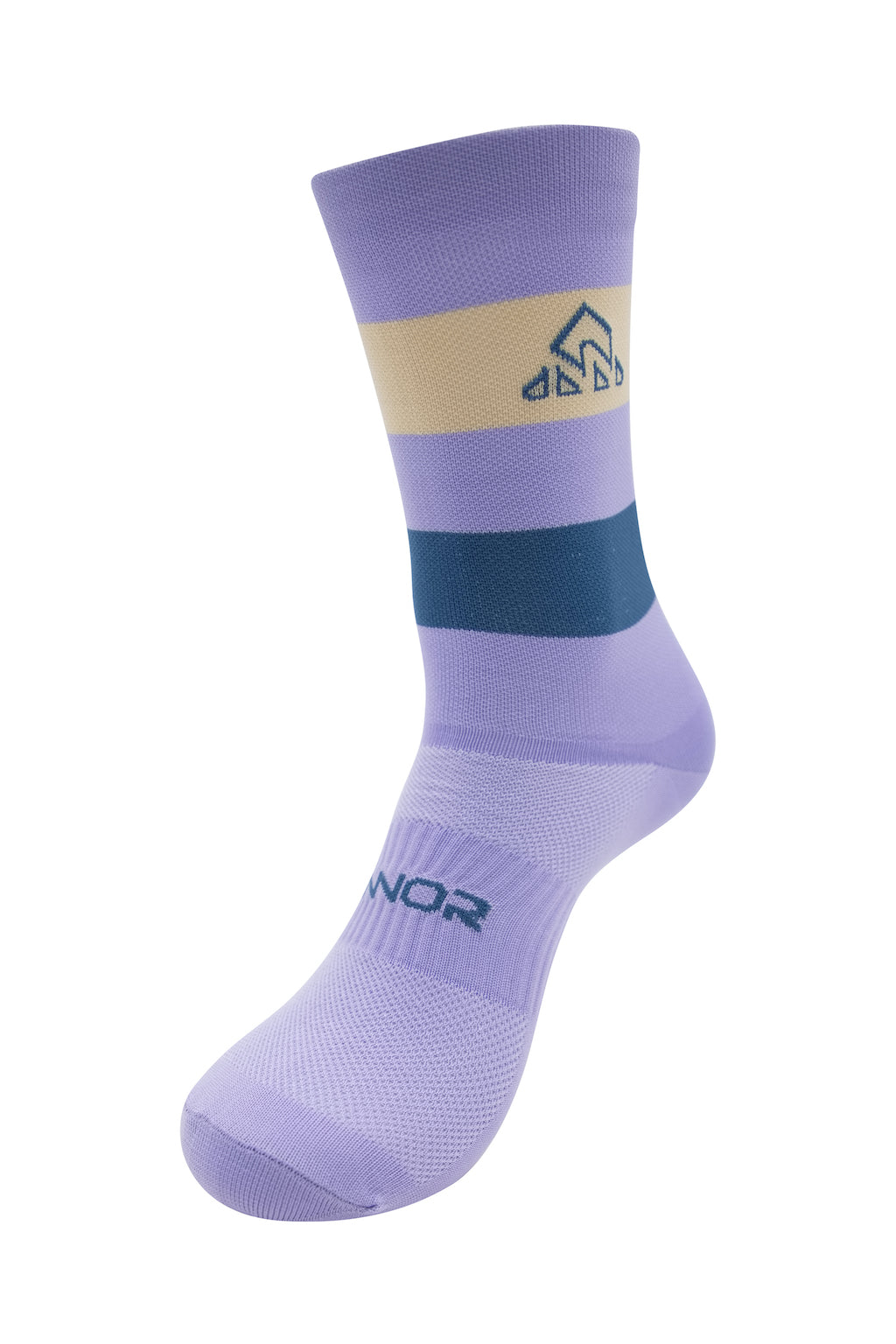 Unisex Lilac / Petroleum Cycling Socks