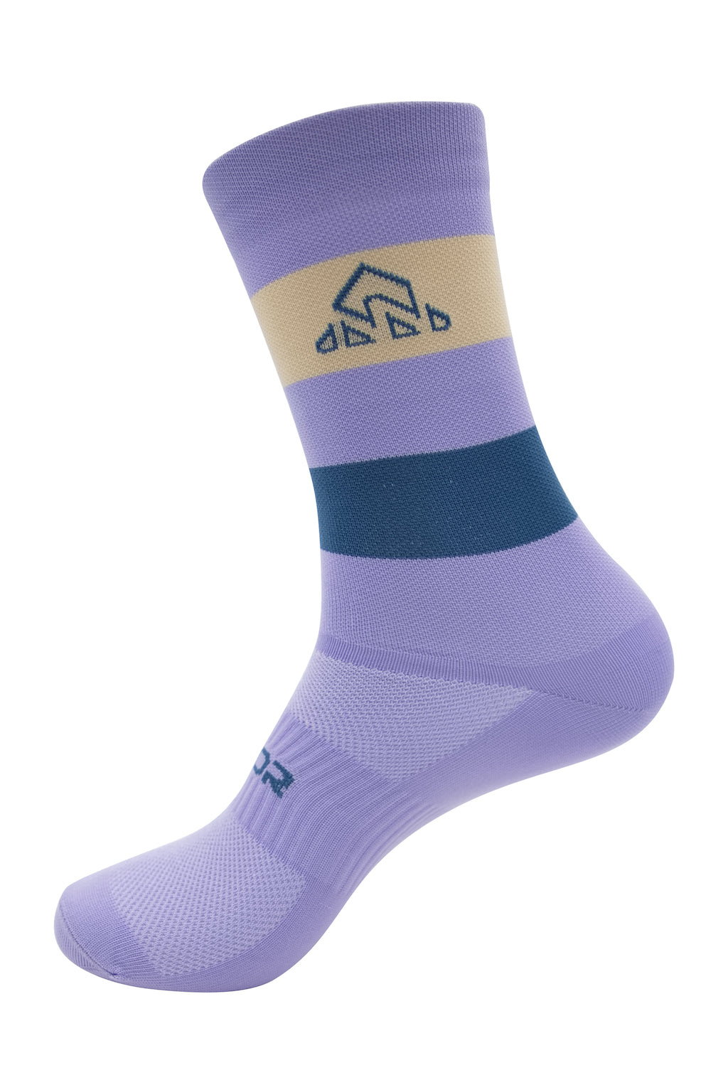 Unisex Lilac / Petroleum Cycling Socks