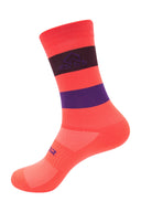 Unisex Orange / Purple Cycling Socks