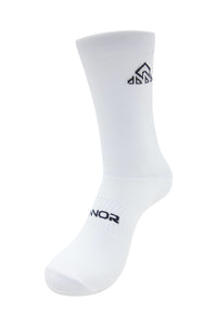 Unisex White Cycling Socks