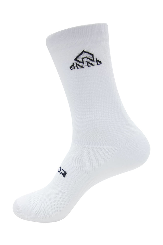 Unisex White Cycling Socks