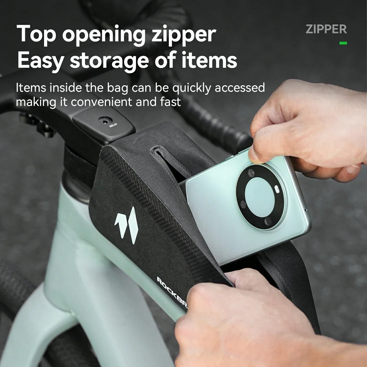 RideMate 100% Waterproof Top Tube Bag 1L