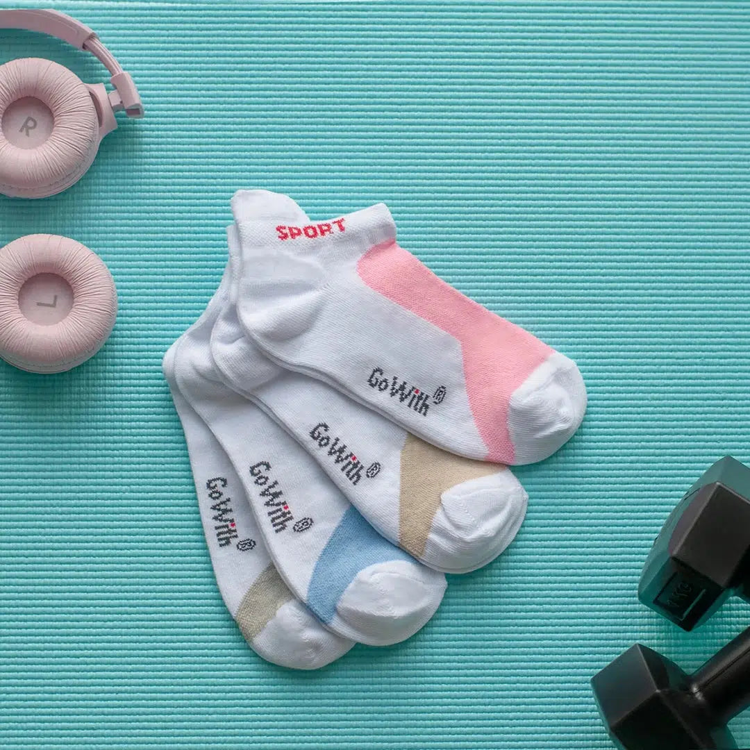 Women's Cotton Low Cut Athletic Socks with Arch Support