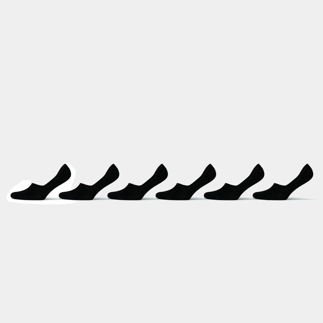 Women's Bamboo Black No Show Non-Slip Socks