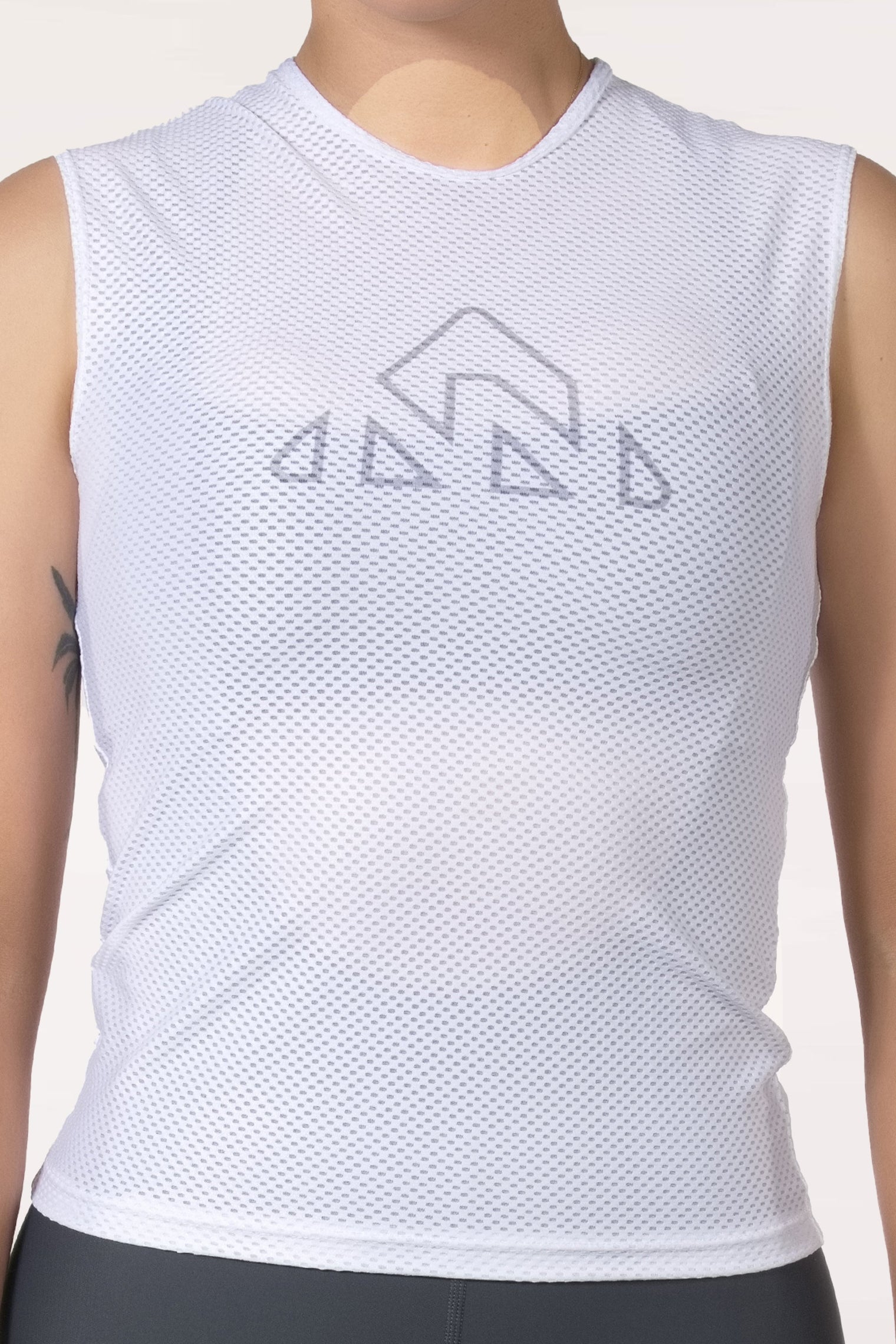 Women's White Pro Cycling Base Layer