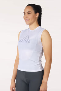 Women's White Pro Cycling Base Layer