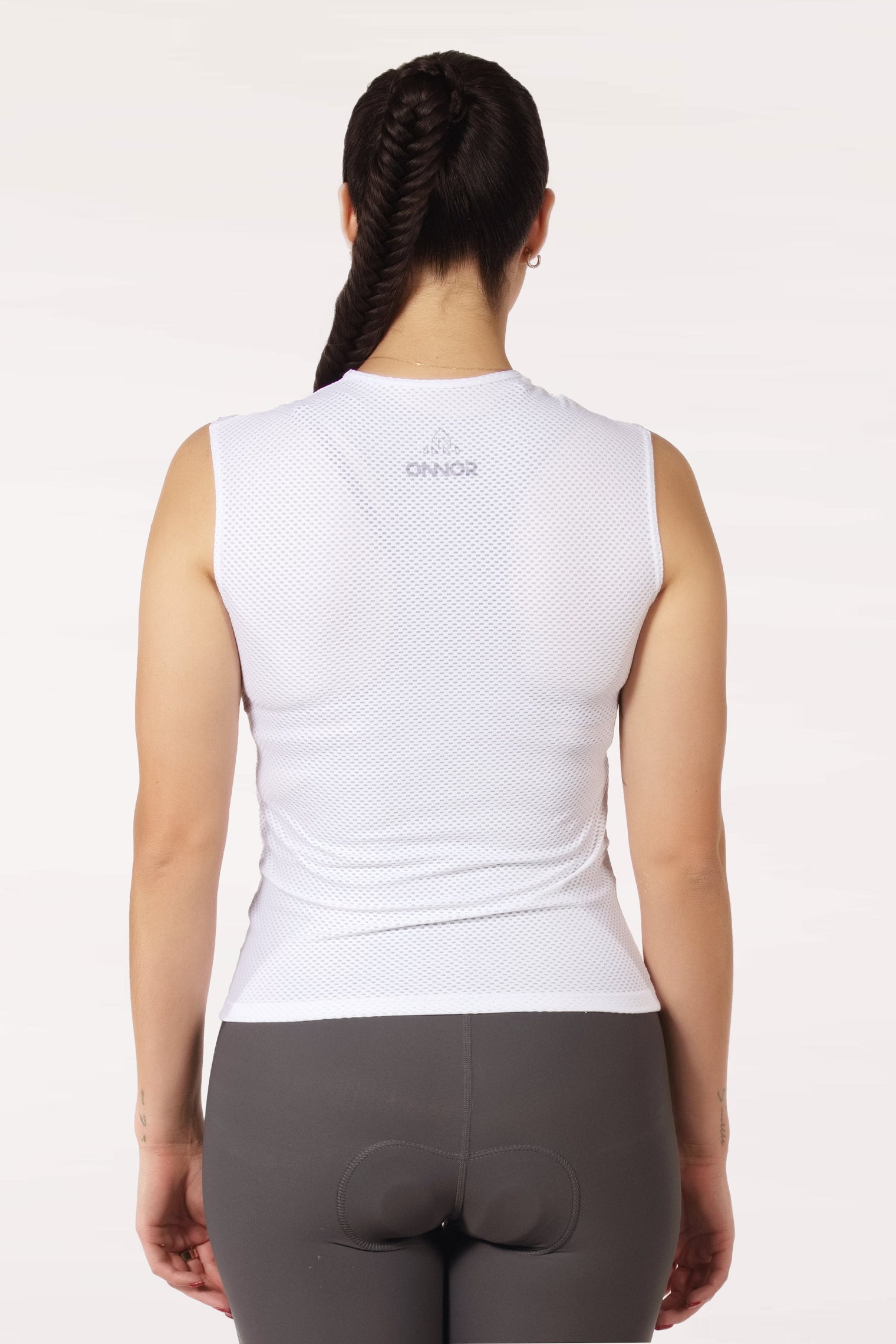 Women's White Pro Cycling Base Layer