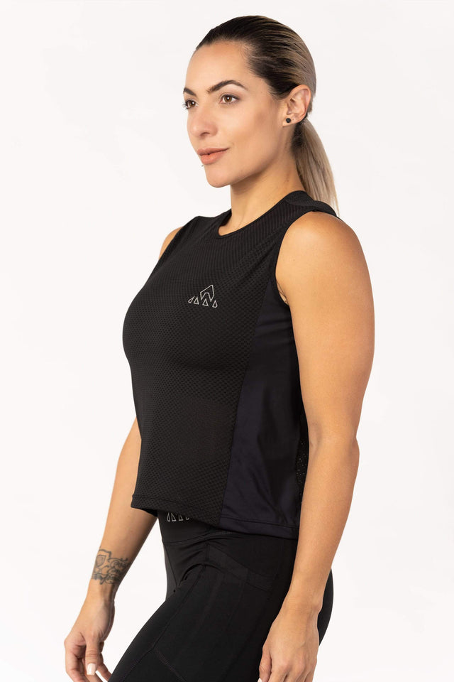 Women's Black Pro Running Base Layer