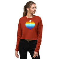 White Lake Half Crop Sweatshirt