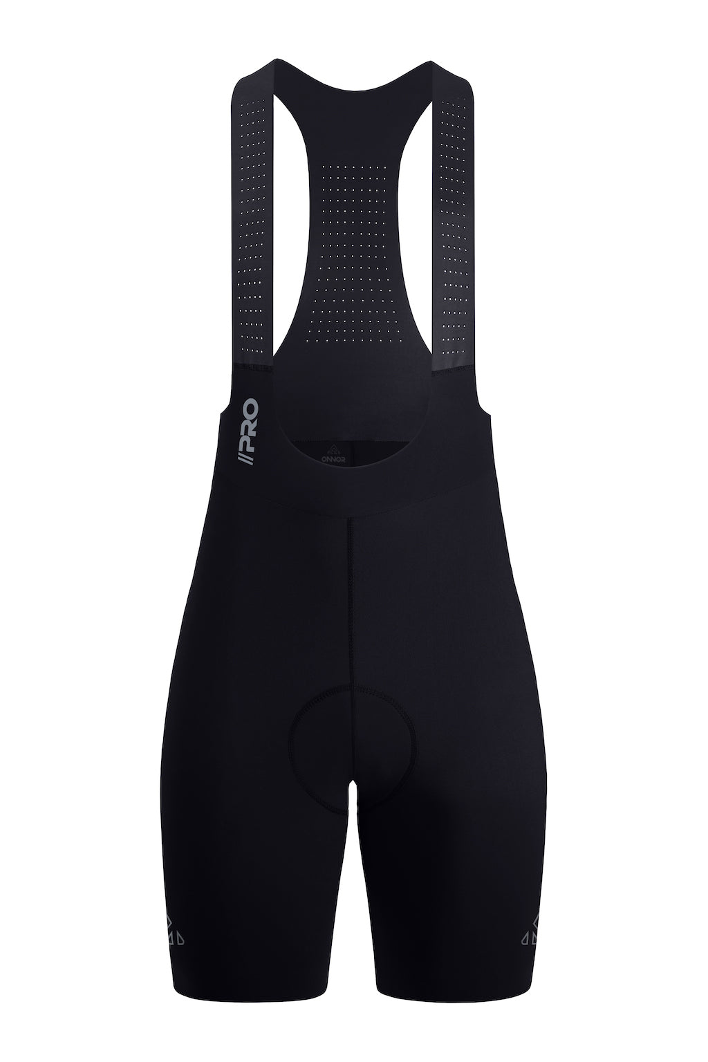 Women's Seamless Black Pro Cycling Bib Shorts