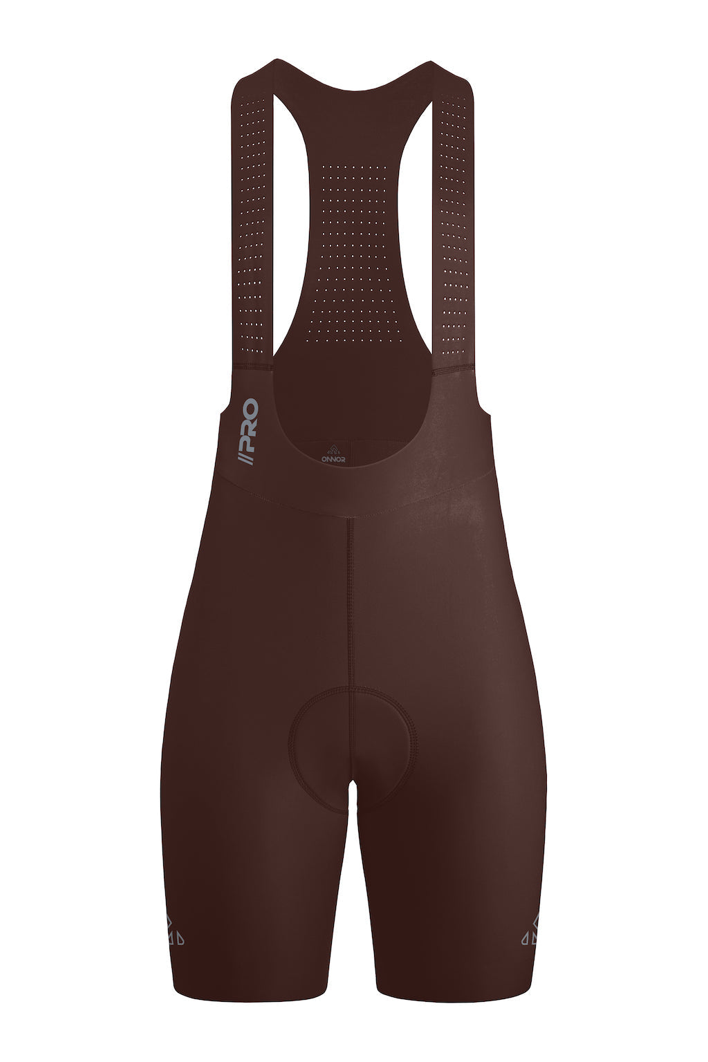 Women's Seamless Brown Pro Cycling Bib Shorts