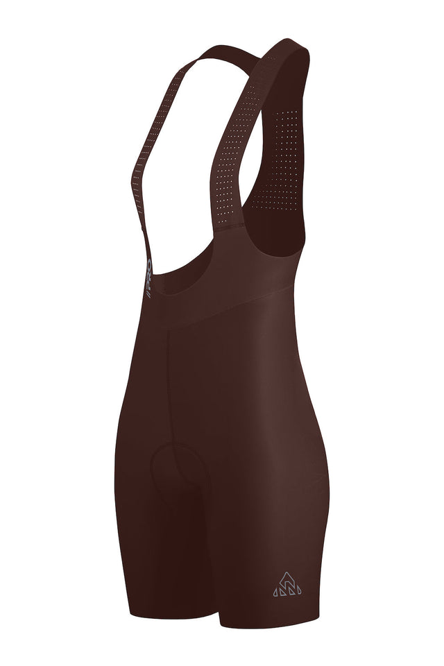 Women's Seamless Brown Pro Cycling Bib Shorts