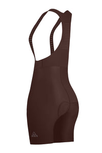 Women's Seamless Brown Pro Cycling Bib Shorts