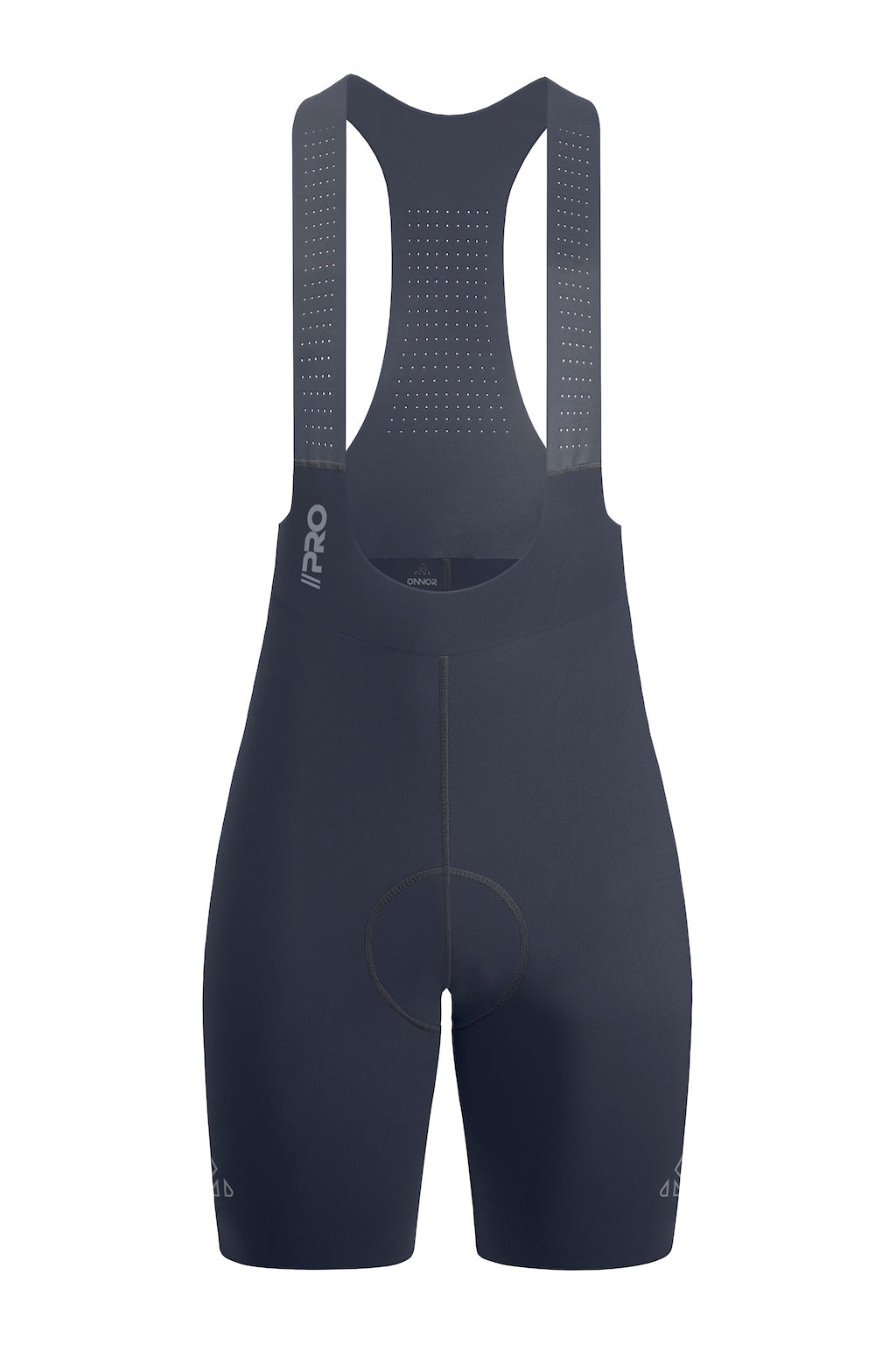 Women's Seamless Grey Pro Cycling Bib Shorts