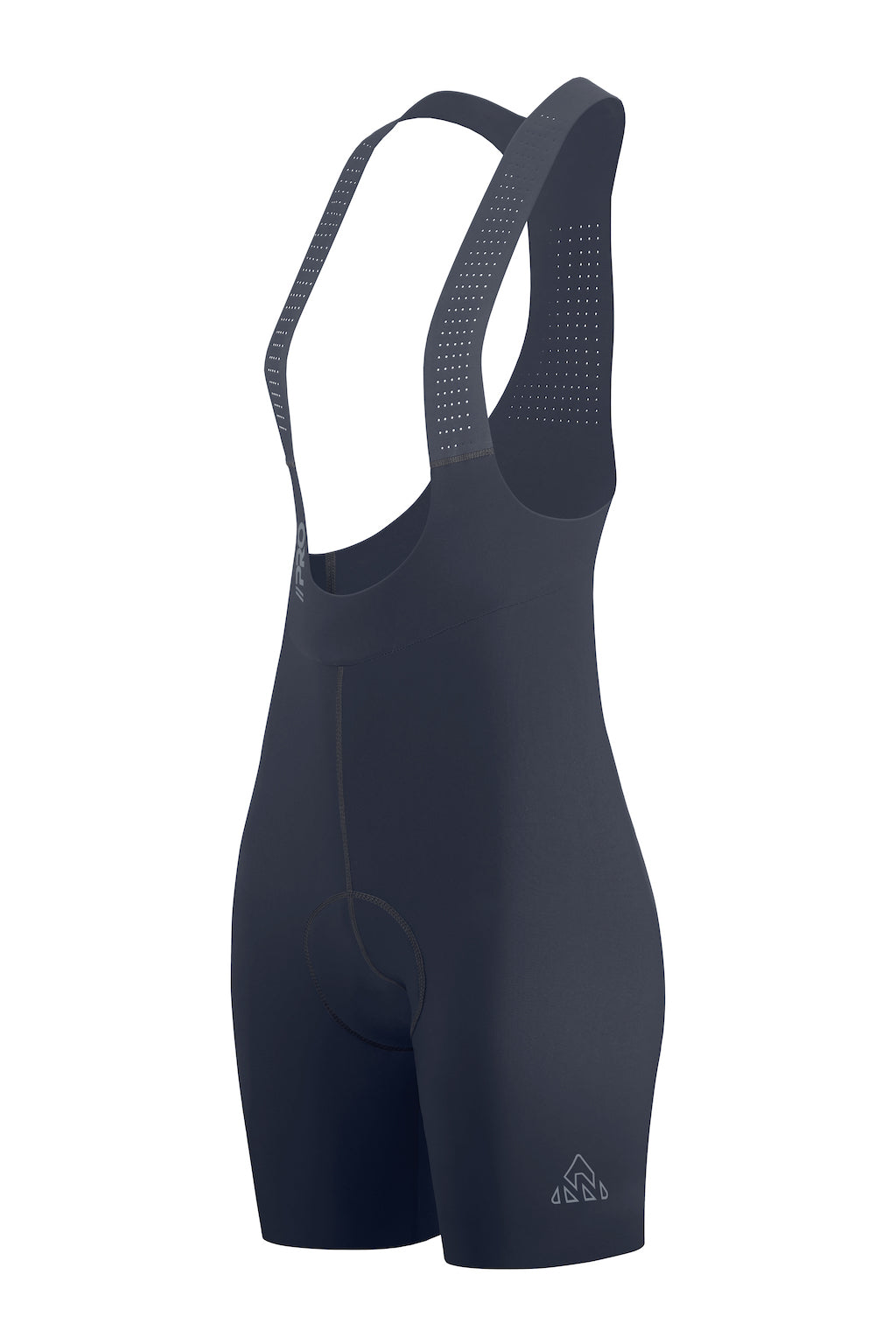 Women's Seamless Grey Pro Cycling Bib Shorts