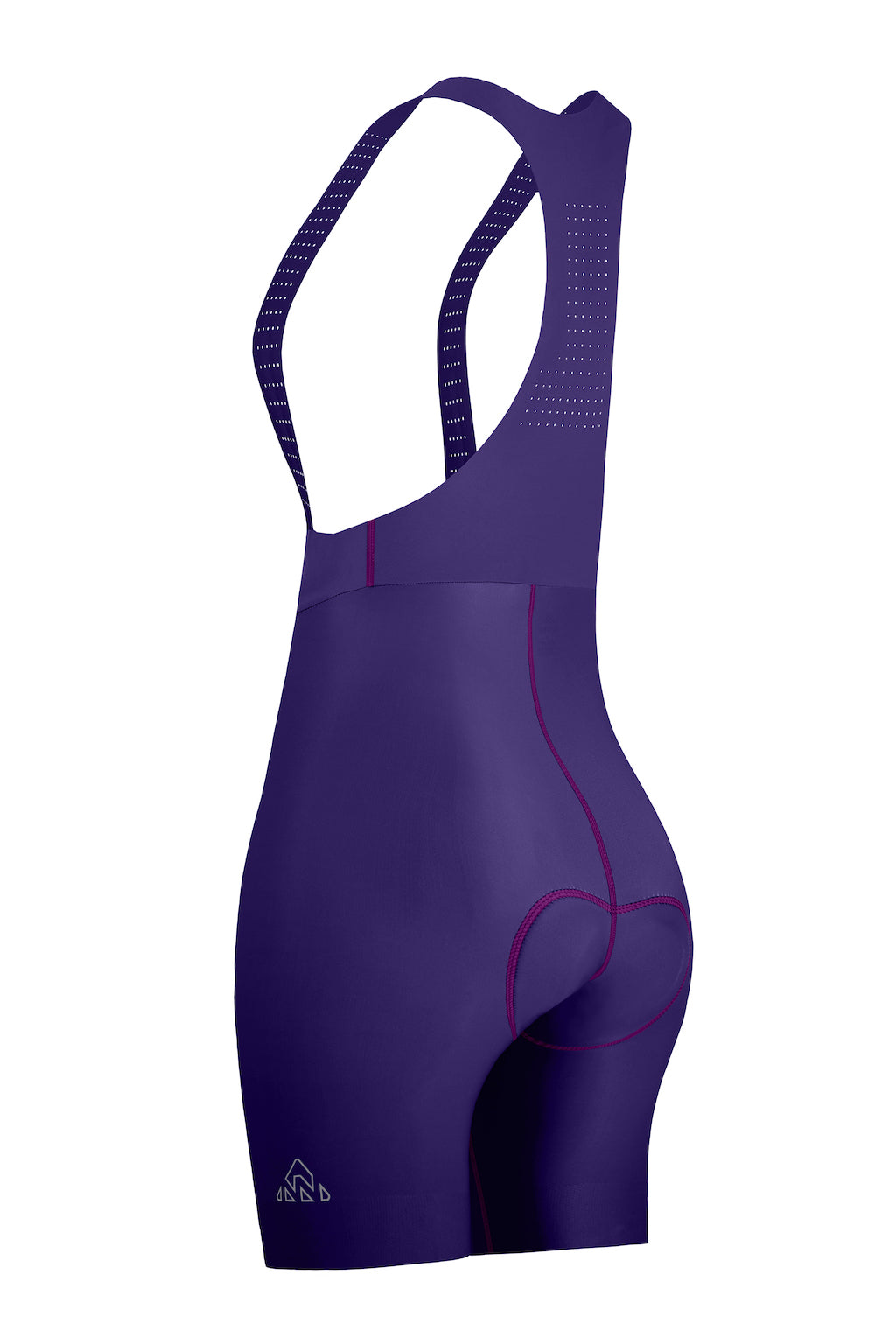 Women's Seamless Purple Pro Cycling Bib Shorts