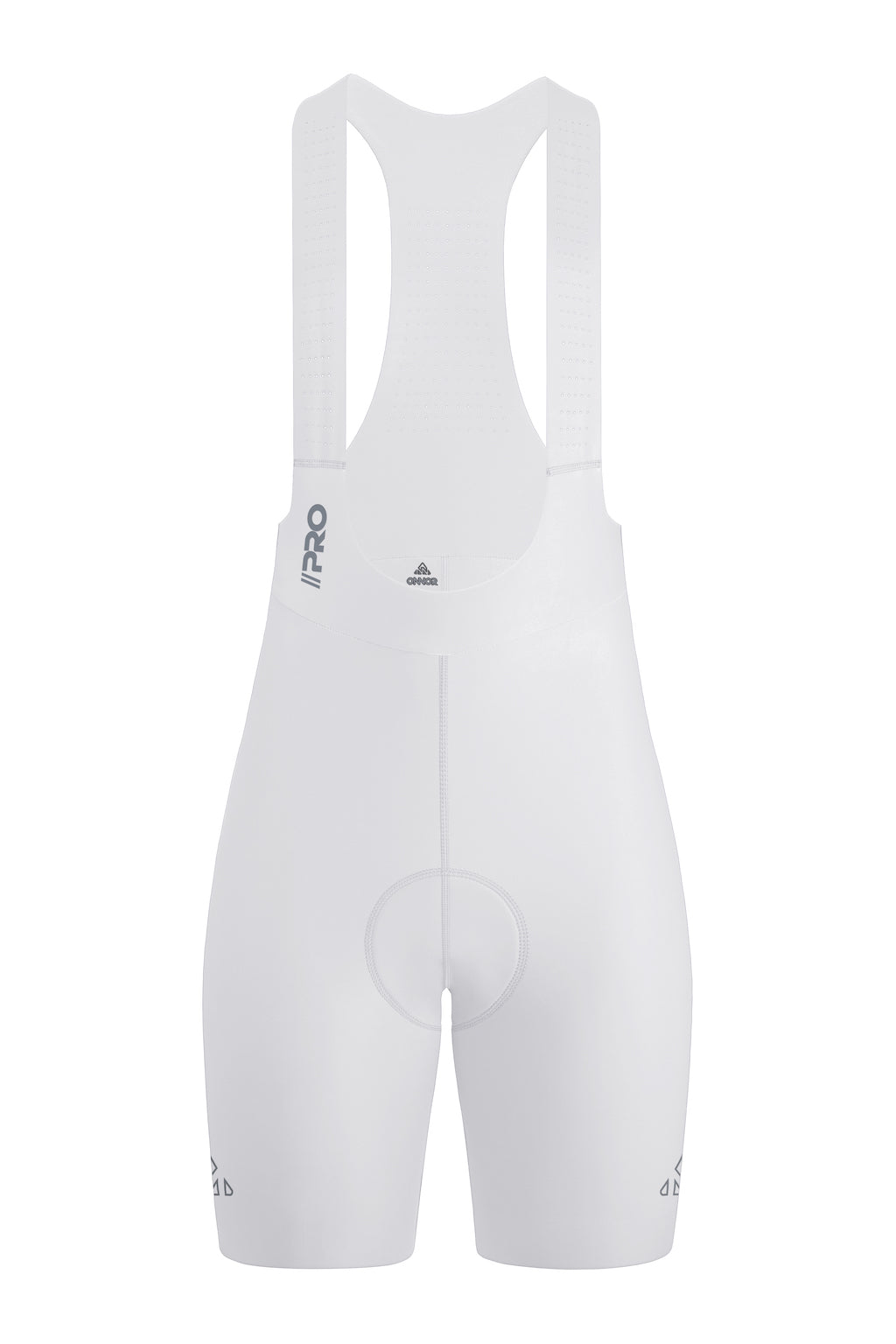 Women's Seamless White Pro Cycling Bib Shorts