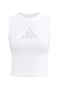 Women's White Pro Cycling Base Layer