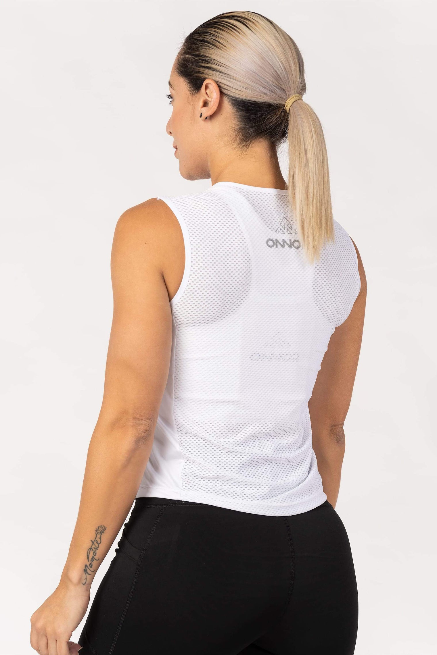 Women's White Pro Running Base Layer