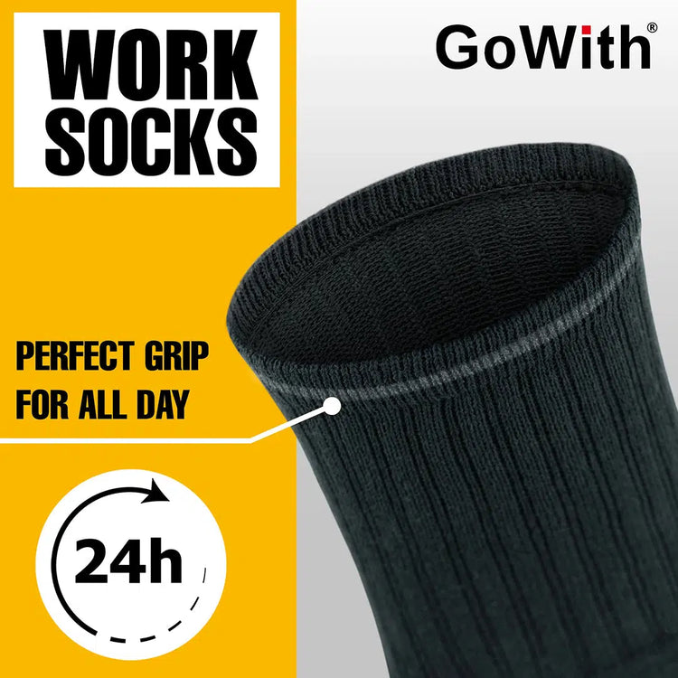 Men's Cotton Crew Work Boot Socks