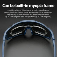 ROCKBROS HD Polarized Photochromic Cycling Glasses TR90 Frame-Road to Sky