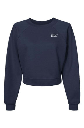 Womens Raglan Pullover Fleece Sweatshirt