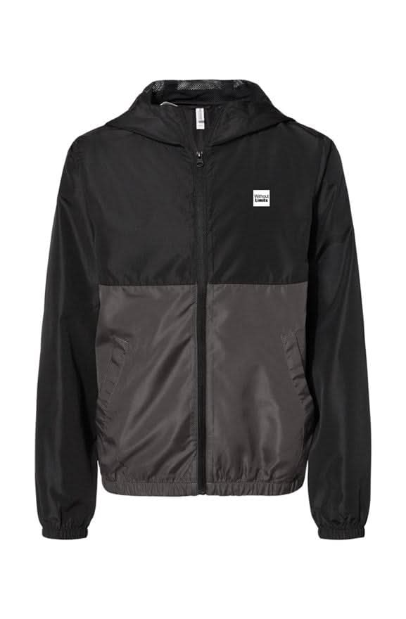 Youth Black Graphite Windbreaker Jacket