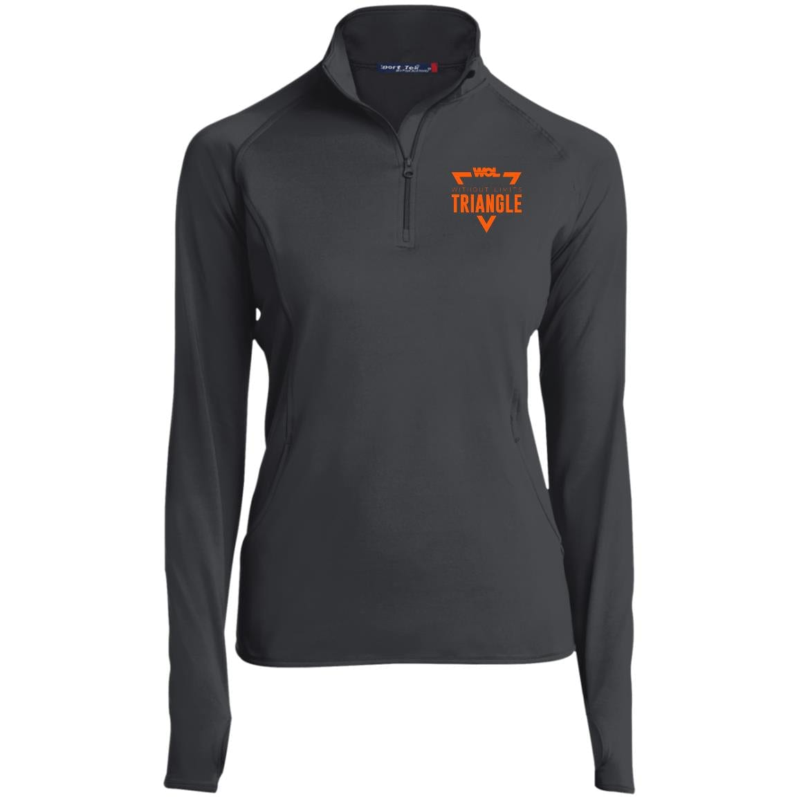 Ladies' 1/2 Zip Performance Pullover w/ Thumbholes