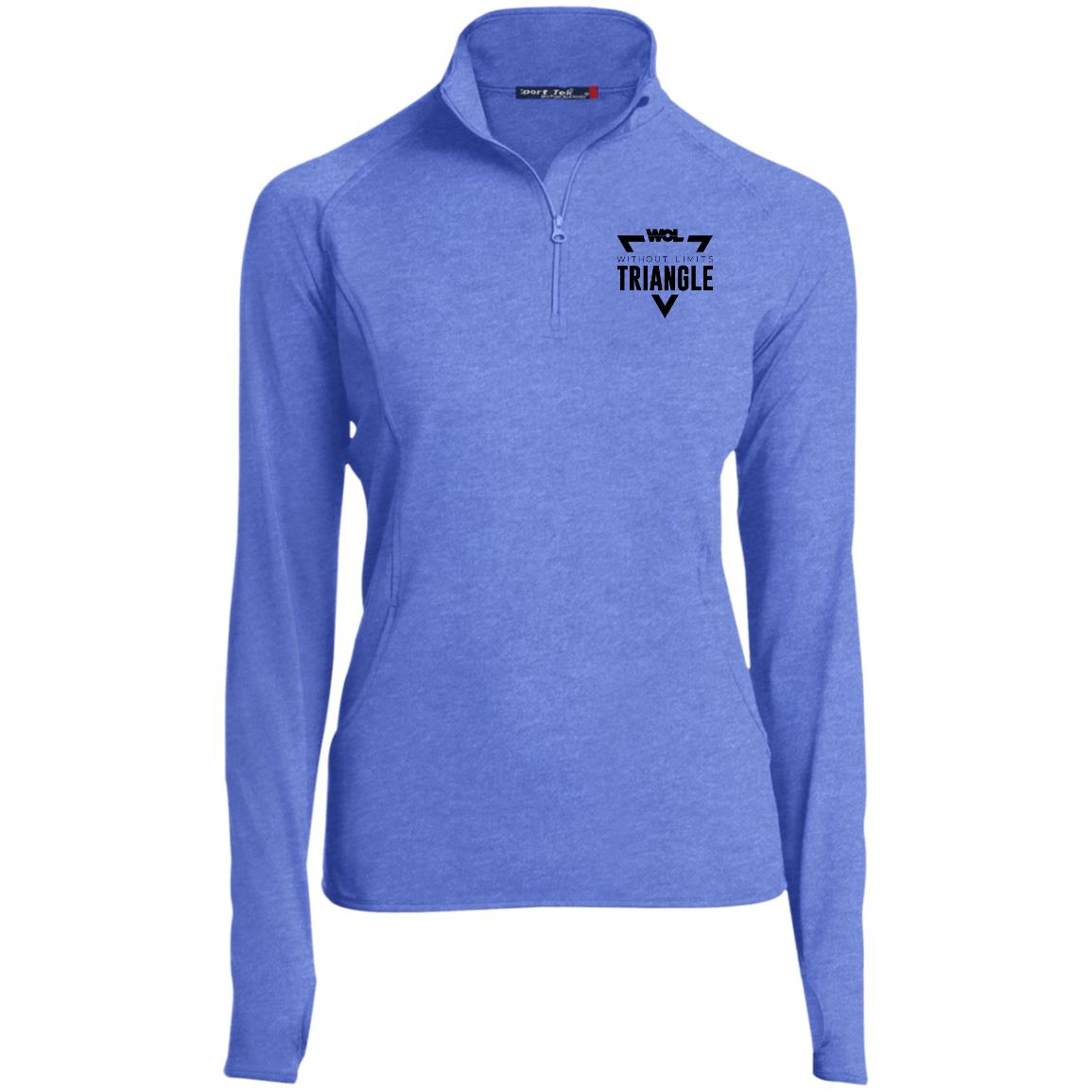 Ladies' 1/2 Zip Performance Pullover w/ Thumbholes