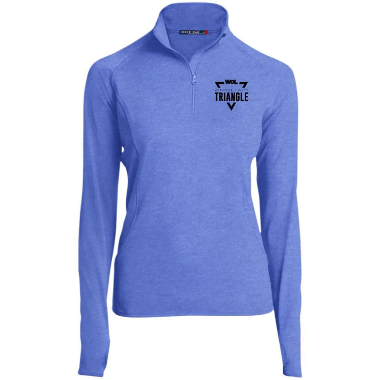 Ladies' 1/2 Zip Performance Pullover w/ Thumbholes