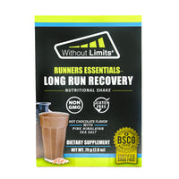 LONG RUN RECOVERY Nutritional Shake - Hot Chocolate Flavor with Pink Himalayan Sea Salt